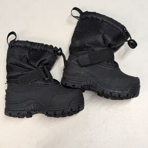 3M Thinsulate Kids Black Winter Snow Boots Toddler 5